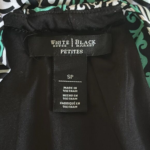 White House Black Market Blue Green Halter Maxi Dress – Size SP (Small Petite) - Picture 6 of 7